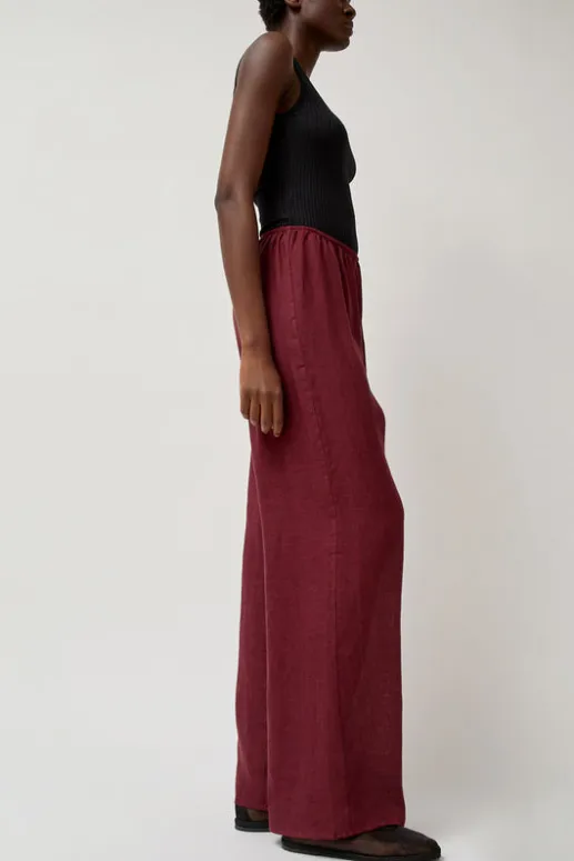 No.6 Store Stoa Pants in Stome Burgundy