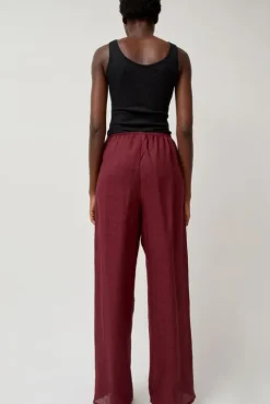 No.6 Store Stoa Pants in Stome Burgundy