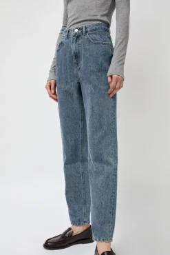 No.6 Store Straight Fit Denim in Mid Blue