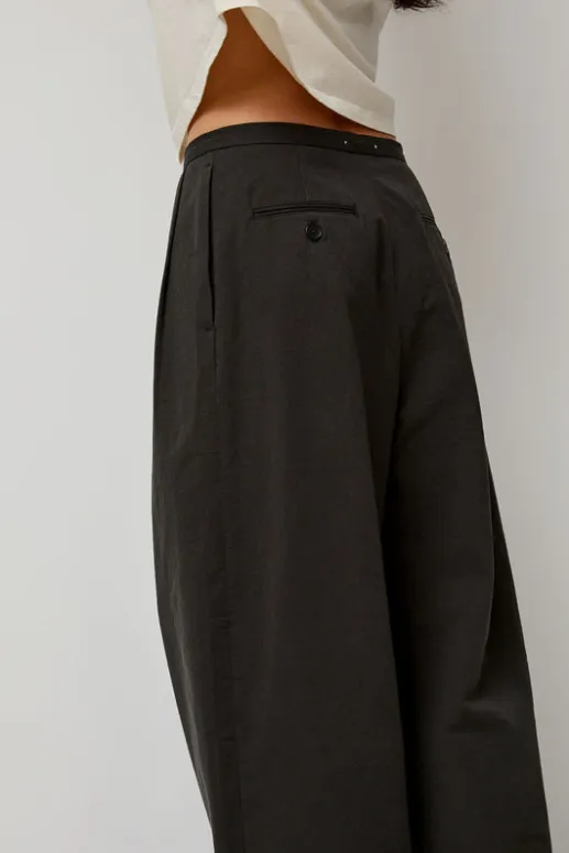 No.6 Store Straight Trousers in Dark Grey