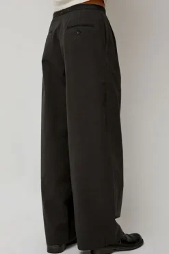 No.6 Store Straight Trousers in Dark Grey