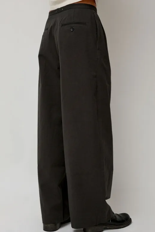 No.6 Store Straight Trousers in Dark Grey