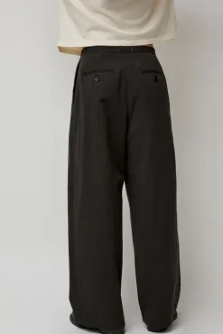 No.6 Store Straight Trousers in Dark Grey