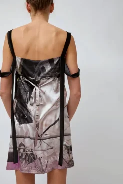 No.6 Store Strap Dress in Purple Print