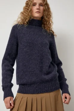 No.6 Store Sylvester Turtleneck in Denim