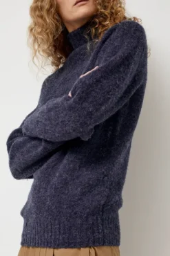 No.6 Store Sylvester Turtleneck in Denim