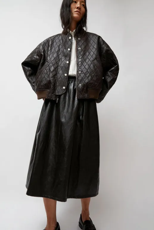 No.6 Store Theo Bomber in Brown Diamond