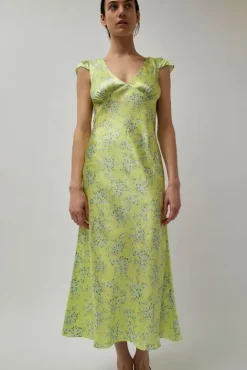 No.6 Store Tiziana Dress in Yellow Floral Print