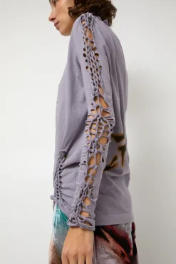 No.6 Store Tosh Long Sleeve Tee in Mauve