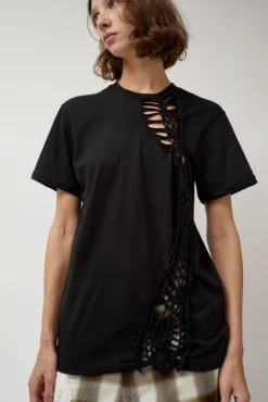 No.6 Store Tosh Tee in Charcoal