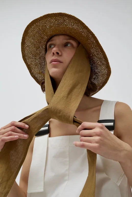No.6 Store Traveller Otto Alessio Hat in Olive with Tobacco