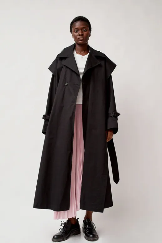 No.6 Store Trench Coat in Black