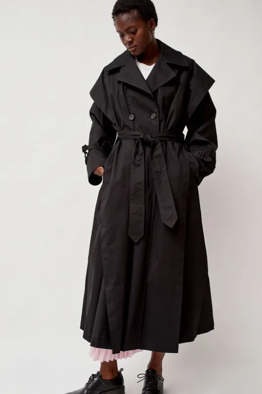 No.6 Store Trench Coat in Black