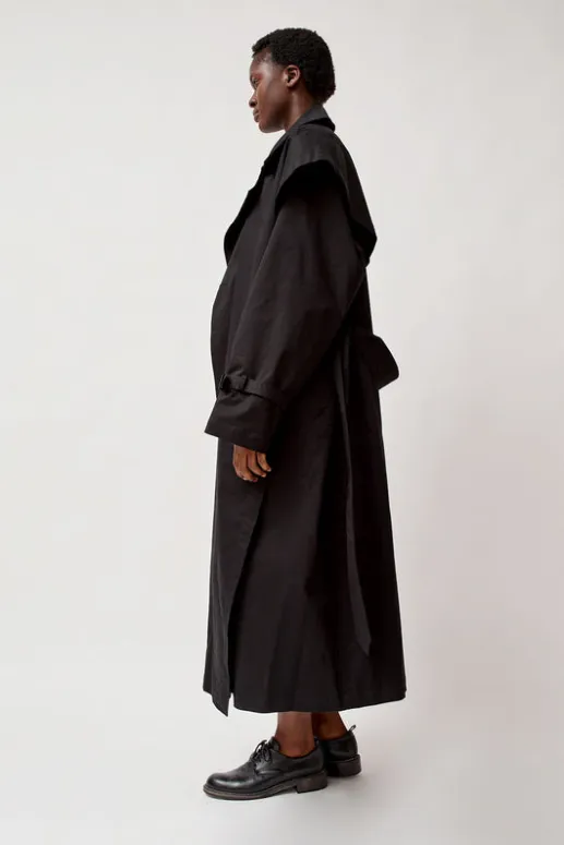 No.6 Store Trench Coat in Black