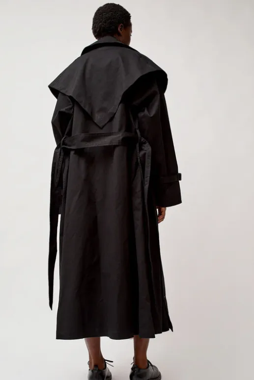 No.6 Store Trench Coat in Black