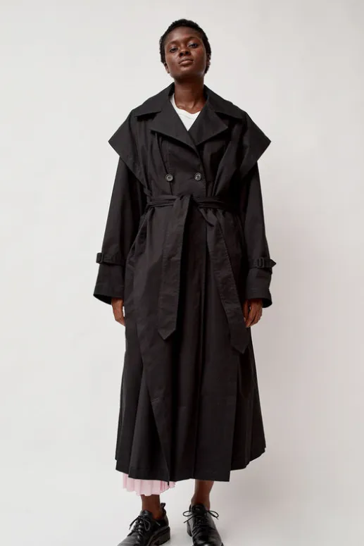 No.6 Store Trench Coat in Black