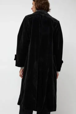 No.6 Store Trigonal Fall Coat in Black Velvet