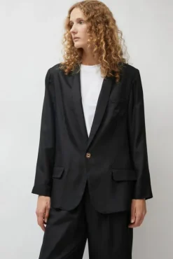 No.6 Store Twill Miami Blazer in Black