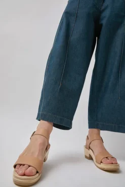 No.6 Store Two Strap Clog on Mid Heel in Desert