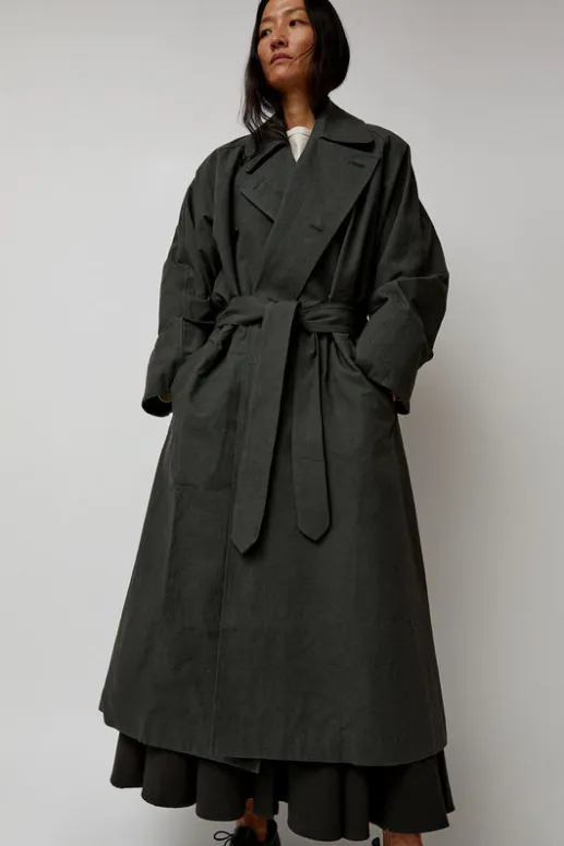 No.6 Store Unisex Coat in Slate