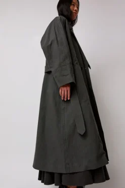 No.6 Store Unisex Coat in Slate