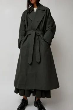 No.6 Store Unisex Coat in Slate