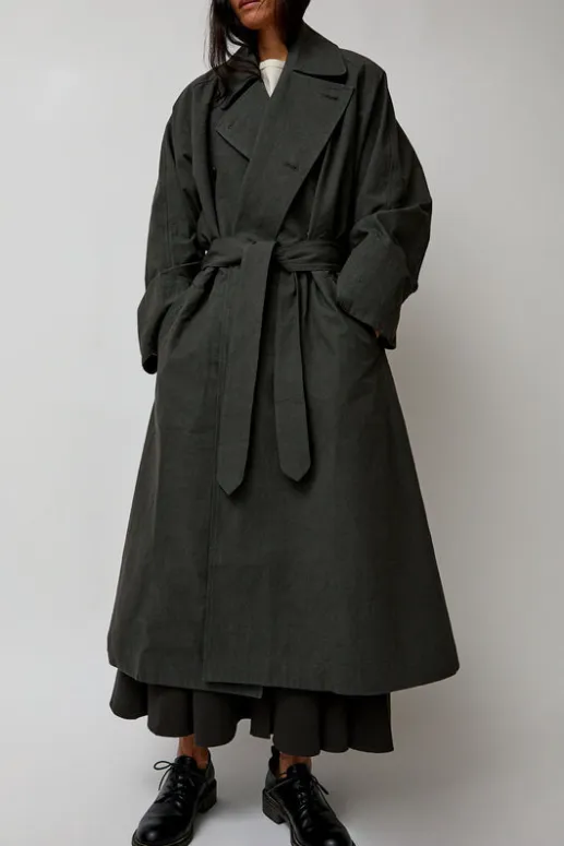 No.6 Store Unisex Coat in Slate