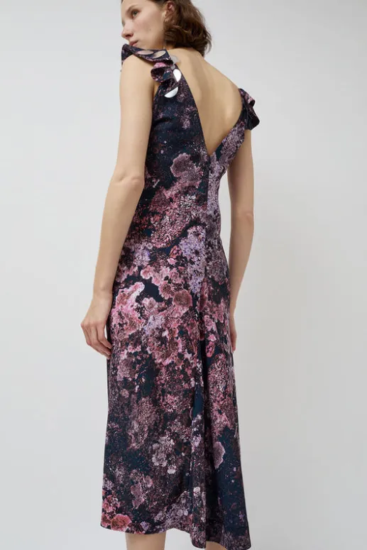 No.6 Store V Neck Sequin Dress in Purple Landscape
