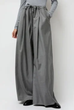 No.6 Store Virgin Wool Tailored Shared Pants in Gray