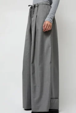 No.6 Store Virgin Wool Tailored Shared Pants in Gray