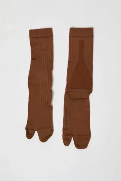 No.6 Store Viscose Tabi Socks in Camel