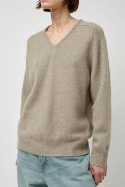 No.6 Store V-Neck Knit in Beige