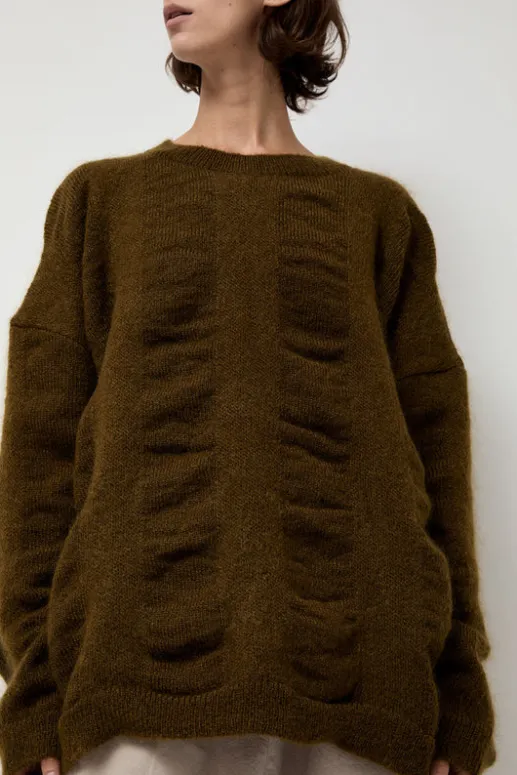 No.6 Store Waterfall Sweater in Dark Olive