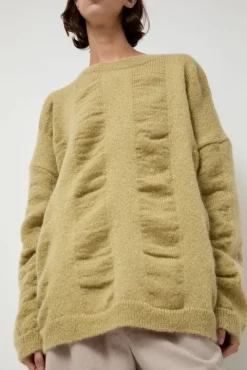 No.6 Store Waterfall Sweater in Lime