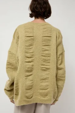 No.6 Store Waterfall Sweater in Lime