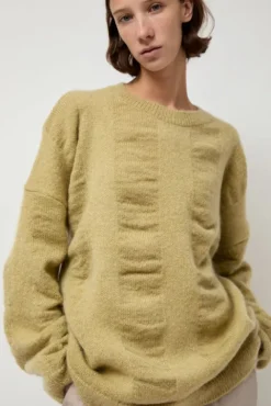 No.6 Store Waterfall Sweater in Lime