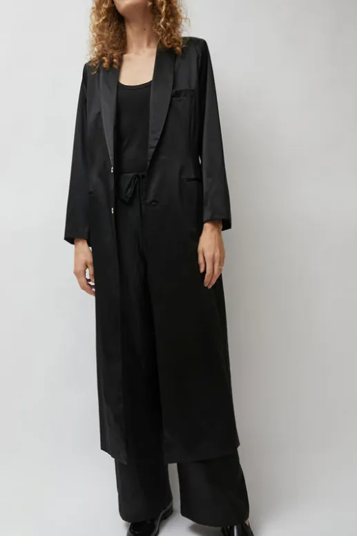 No.6 Store Weatherproof Long Blazer in Black