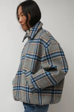 No.6 Store Wicke Bomber in Blue and Rust