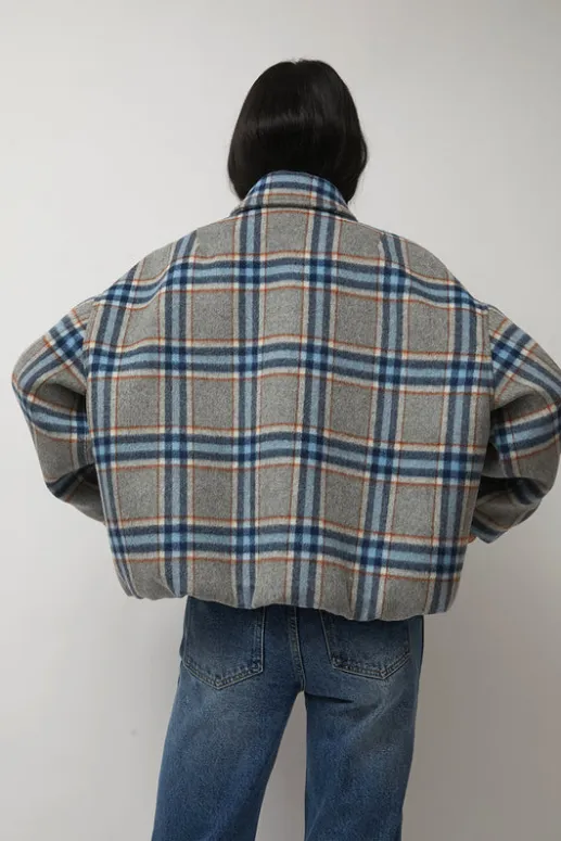 No.6 Store Wicke Bomber in Blue and Rust