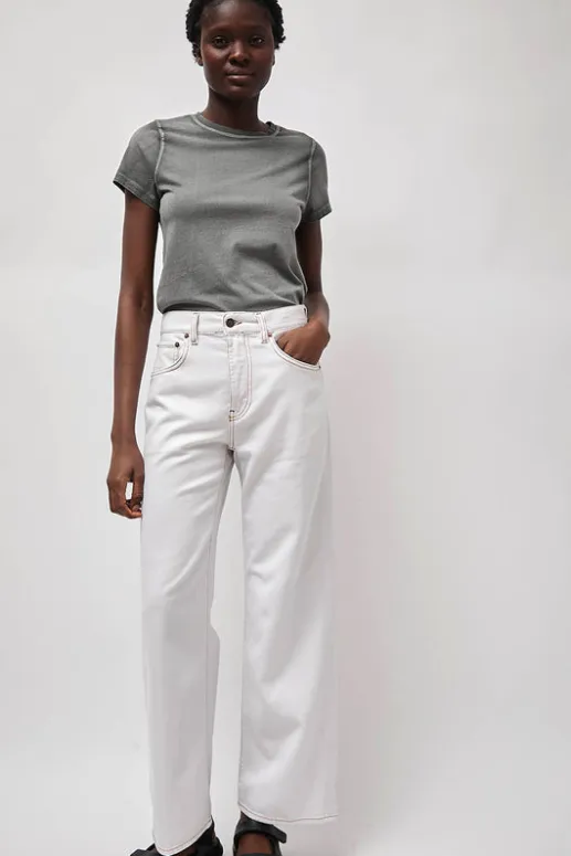 No.6 Store Wide Jean in Chalk White