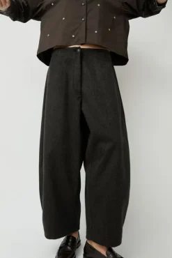 No.6 Store Wool Curved Pants in Java