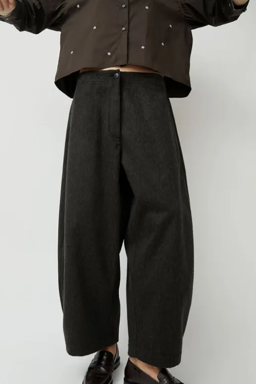 No.6 Store Wool Curved Pants in Java