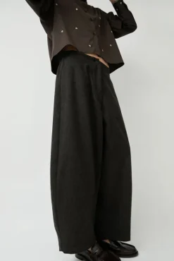 No.6 Store Wool Curved Pants in Java