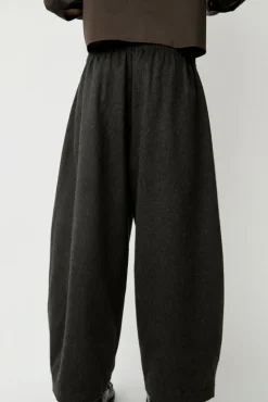 No.6 Store Wool Curved Pants in Java
