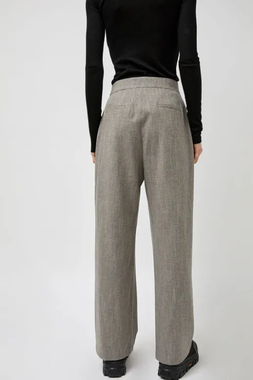 No.6 Store Wool Tweed Wrap Pants in Grey